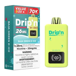 [ONT] Drip'n by ENVI - Drip'n 26mL - Rechargeable Disposable - 70k Puffs
