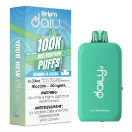 [ONT] Drip'n by Envi - Drip'n Daily - Rechargeable Disposable - 100k Puffs