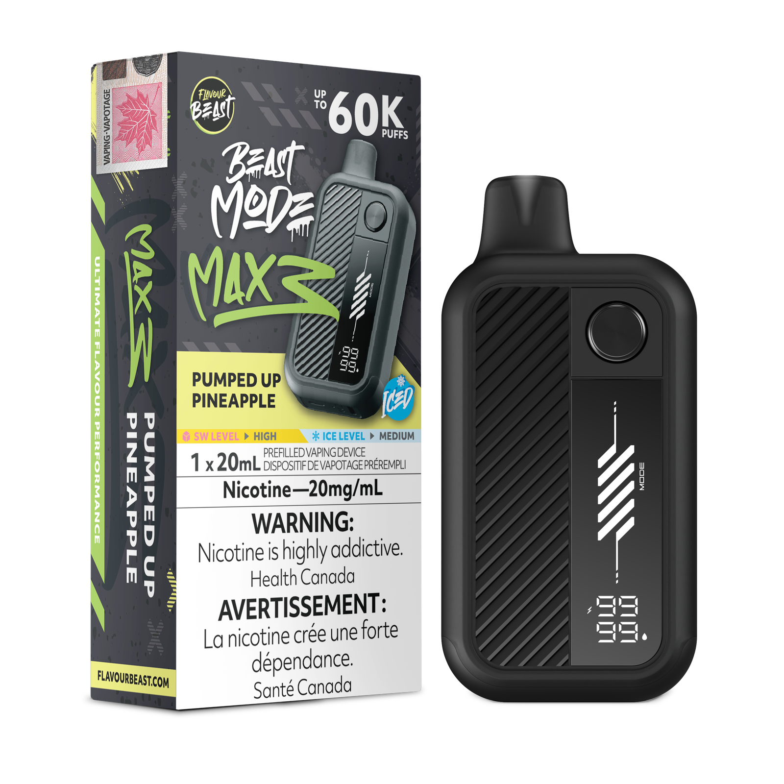 [ONT] Flavour Beast - Beast Mode MAX 3 - Rechargeable Disposable - 60k Puffs
