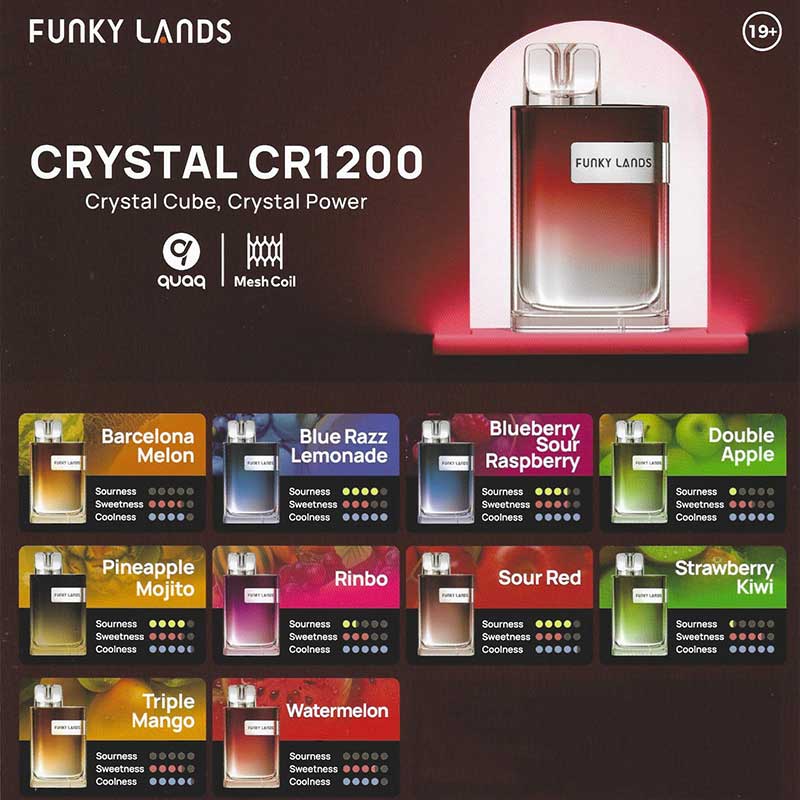 FunkyLands CR1200 - Disposable - 1200 Puffs