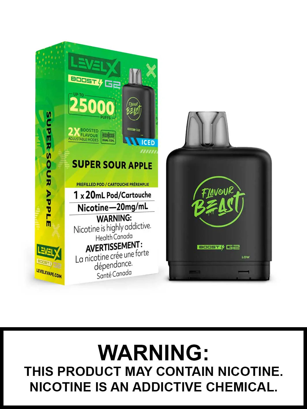 Level X G2 - Flavour Beast - Pod - 25000 Puffs