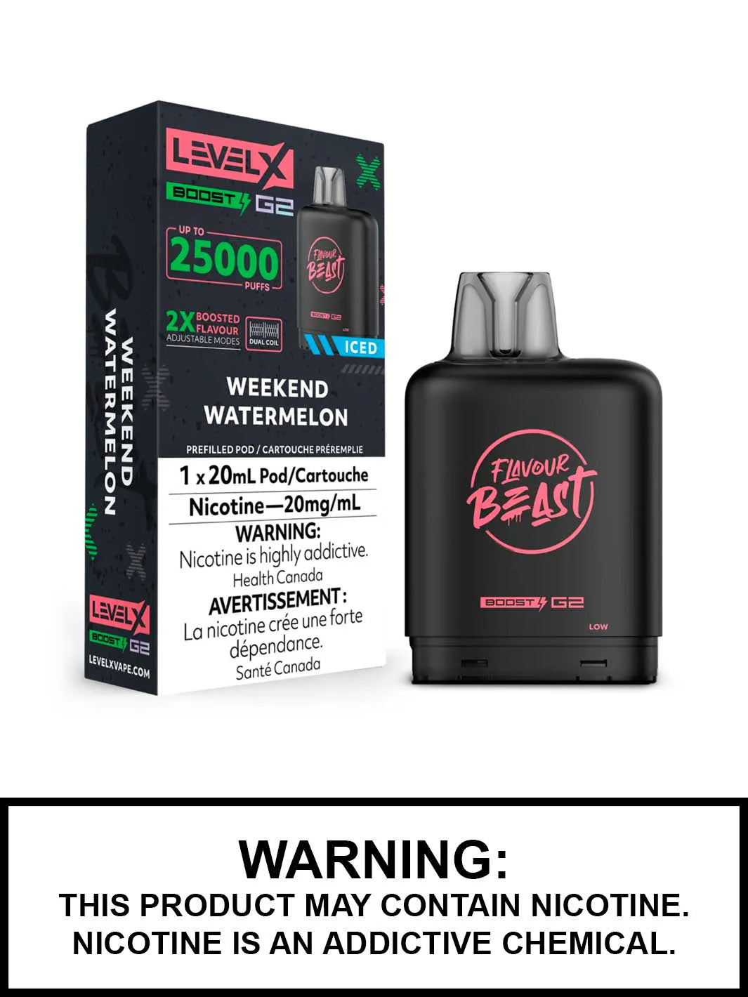 Level X G2 - Flavour Beast - Pod - 25000 Puffs