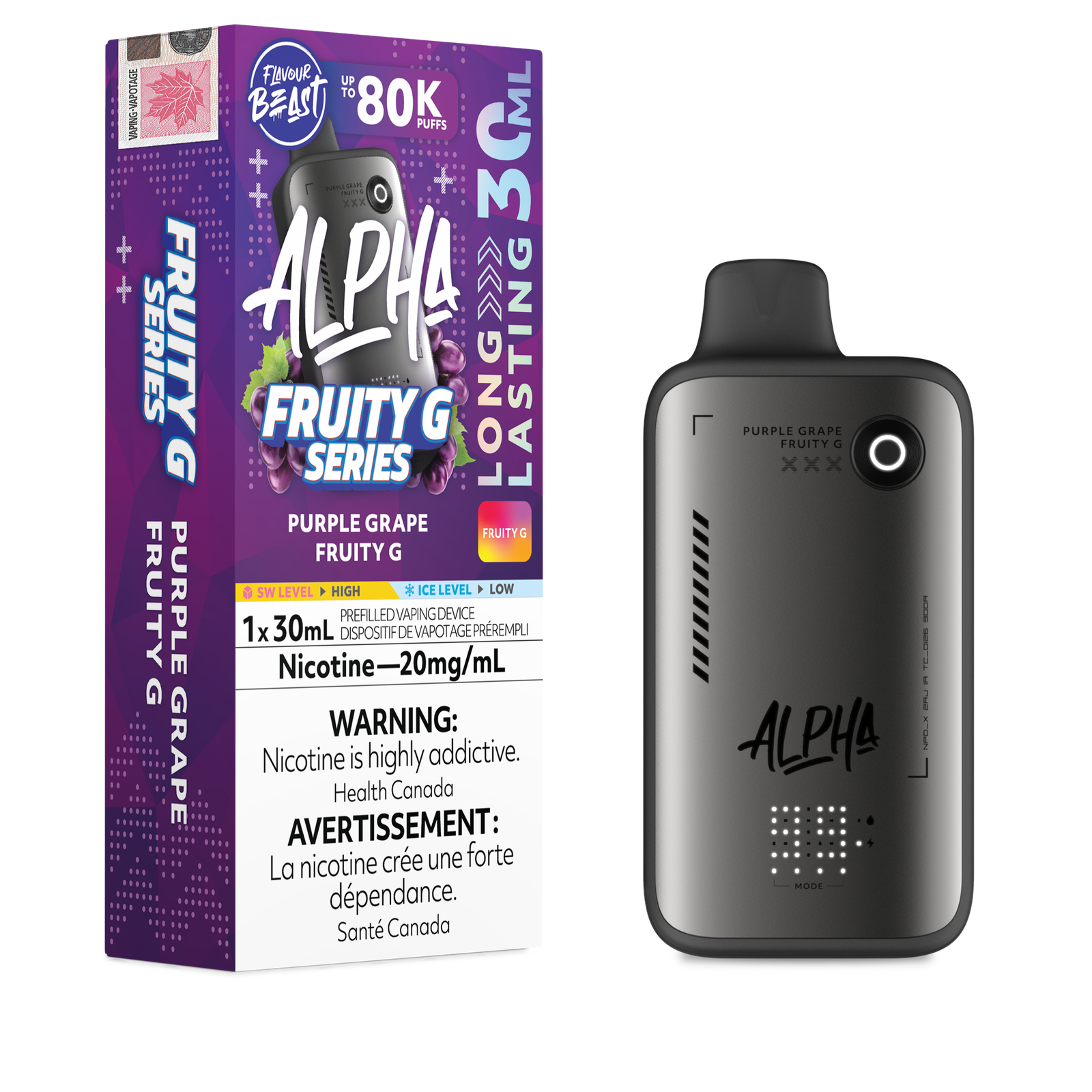 [ONT] Flavour Beast - Alpha - Rechargeable Disposable - 80k Puffs