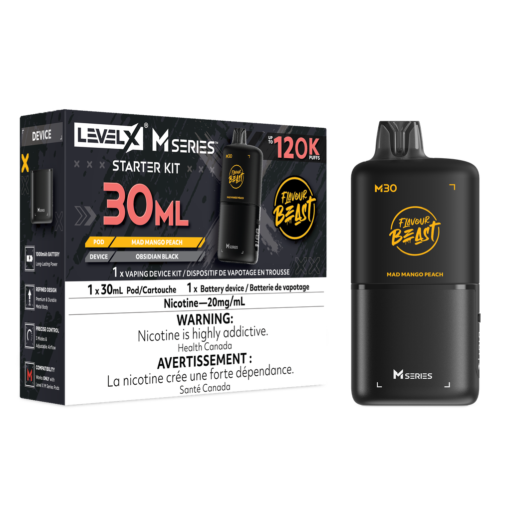 [ONT] Level X - Flavour Beast M Series 30mL - Starter Kit - 120k Puffs