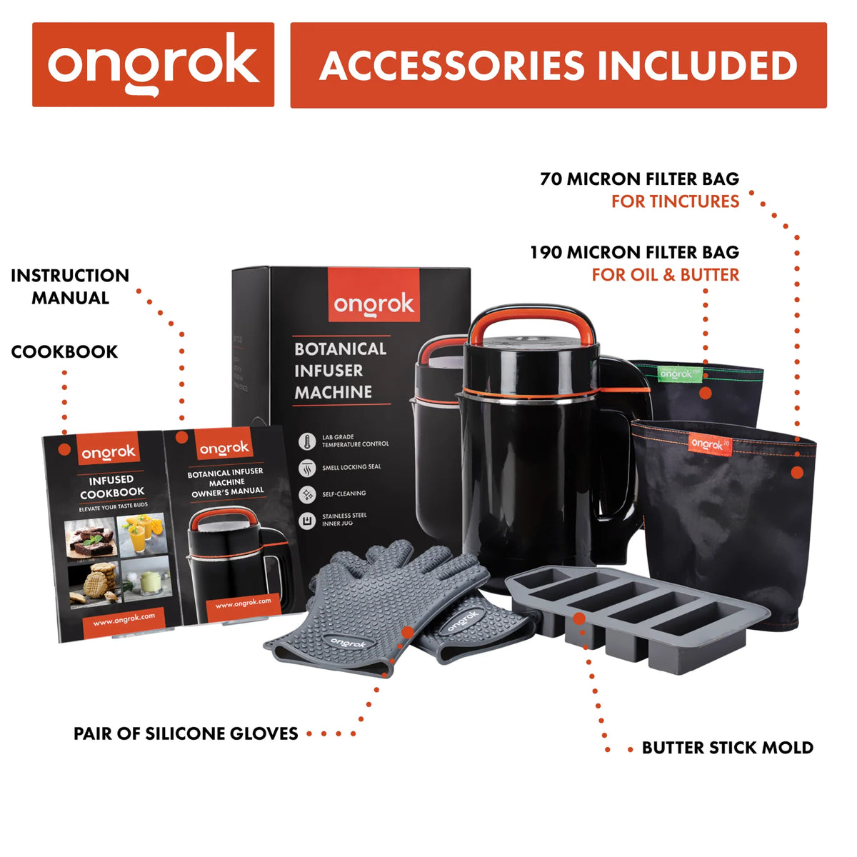 Ongrok - Large Botanical Infuser Machine and Kit