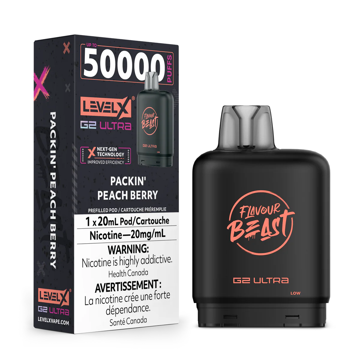 Level X - Flavour Beast G2 Ultra - Pod - 50k Puffs [ONTARIO]