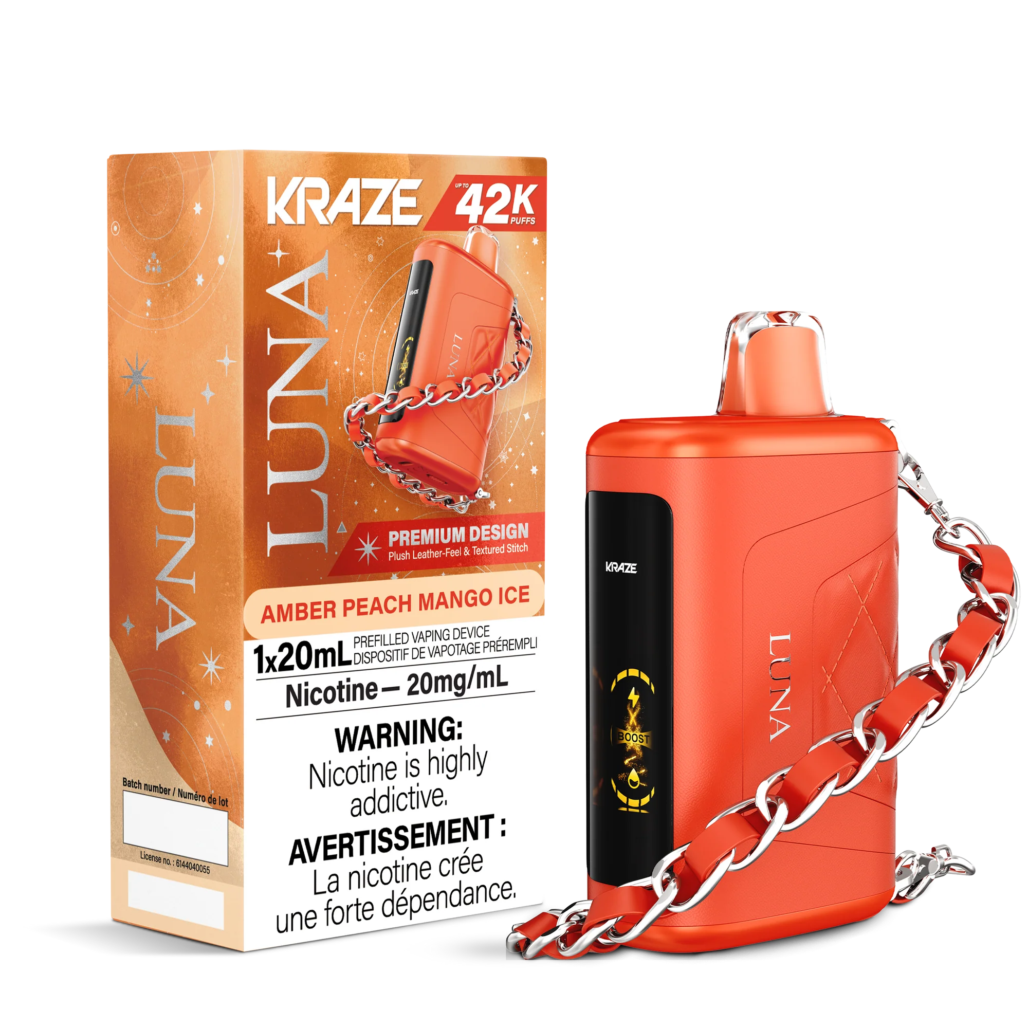 Kraze Luna - Rechargeable Disposable - 42,000 Puffs [ONTARIO]