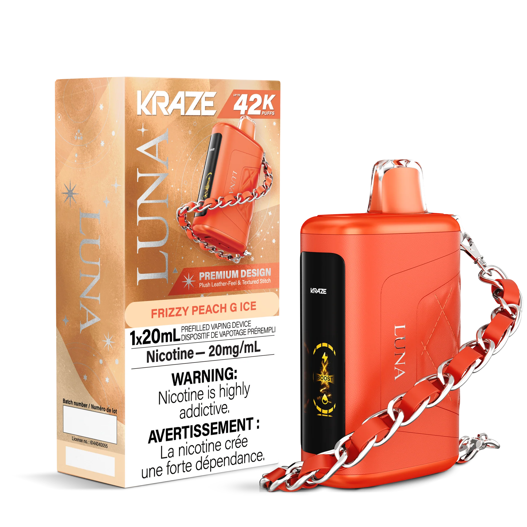 Kraze Luna - Rechargeable Disposable - 42,000 Puffs [ONTARIO]