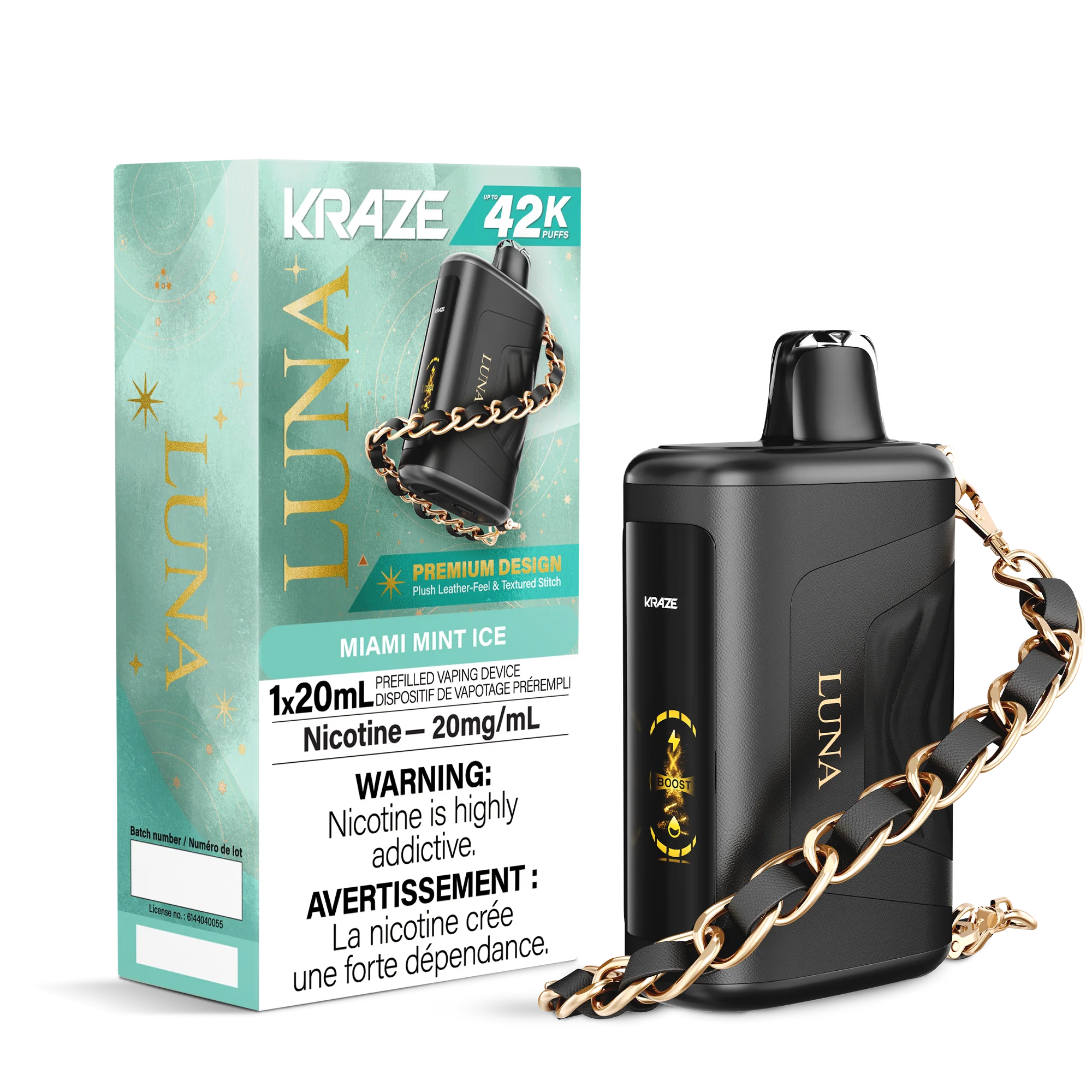 Kraze Luna - Rechargeable Disposable - 42,000 Puffs [ONTARIO]