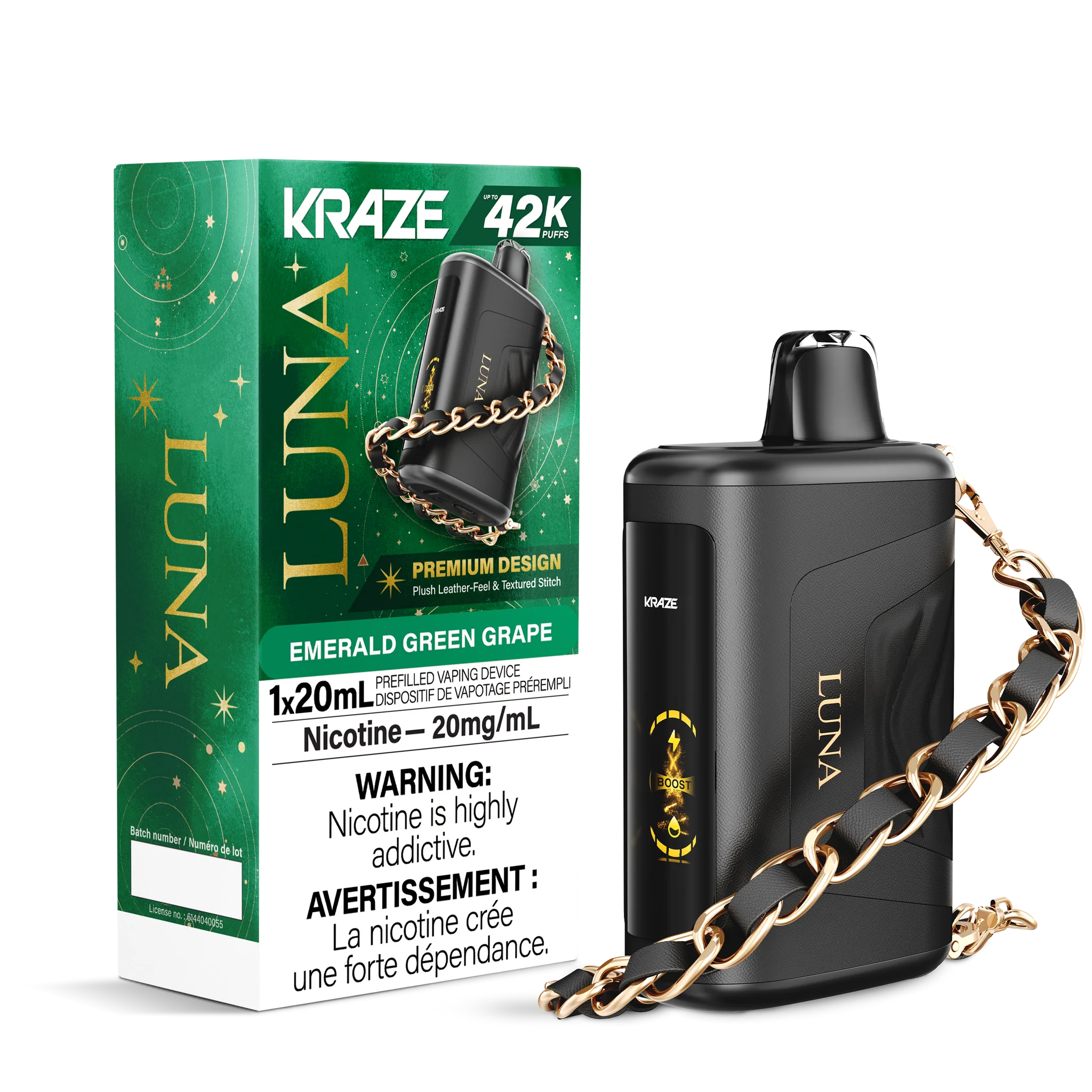 Kraze Luna - Rechargeable Disposable - 42,000 Puffs [ONTARIO]