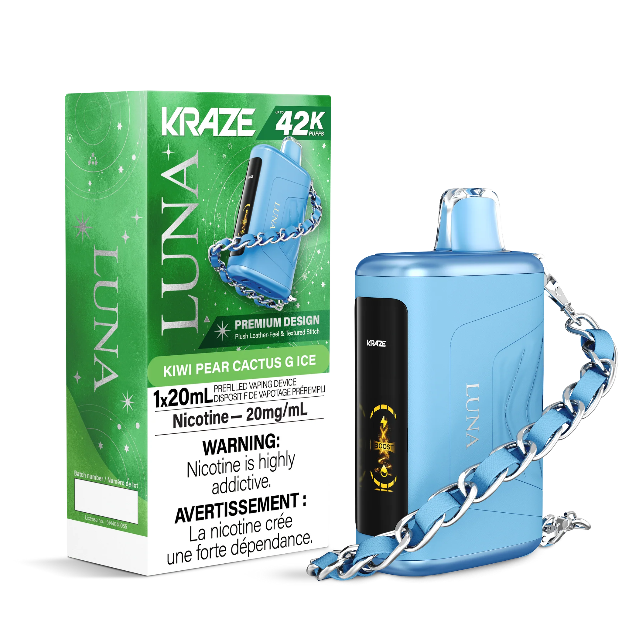 Kraze Luna - Rechargeable Disposable - 42,000 Puffs [ONTARIO]