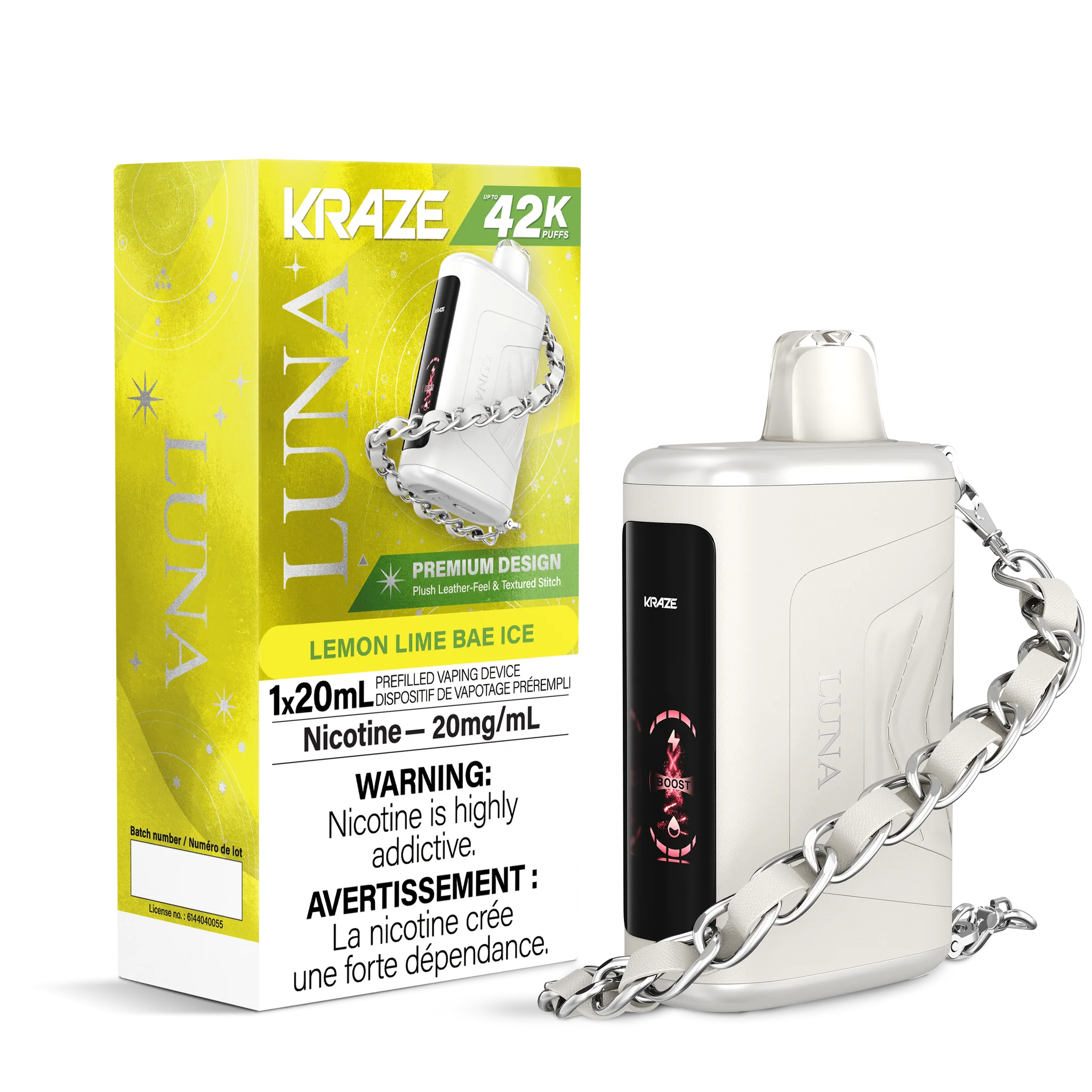 Kraze Luna - Rechargeable Disposable - 42,000 Puffs [ONTARIO]