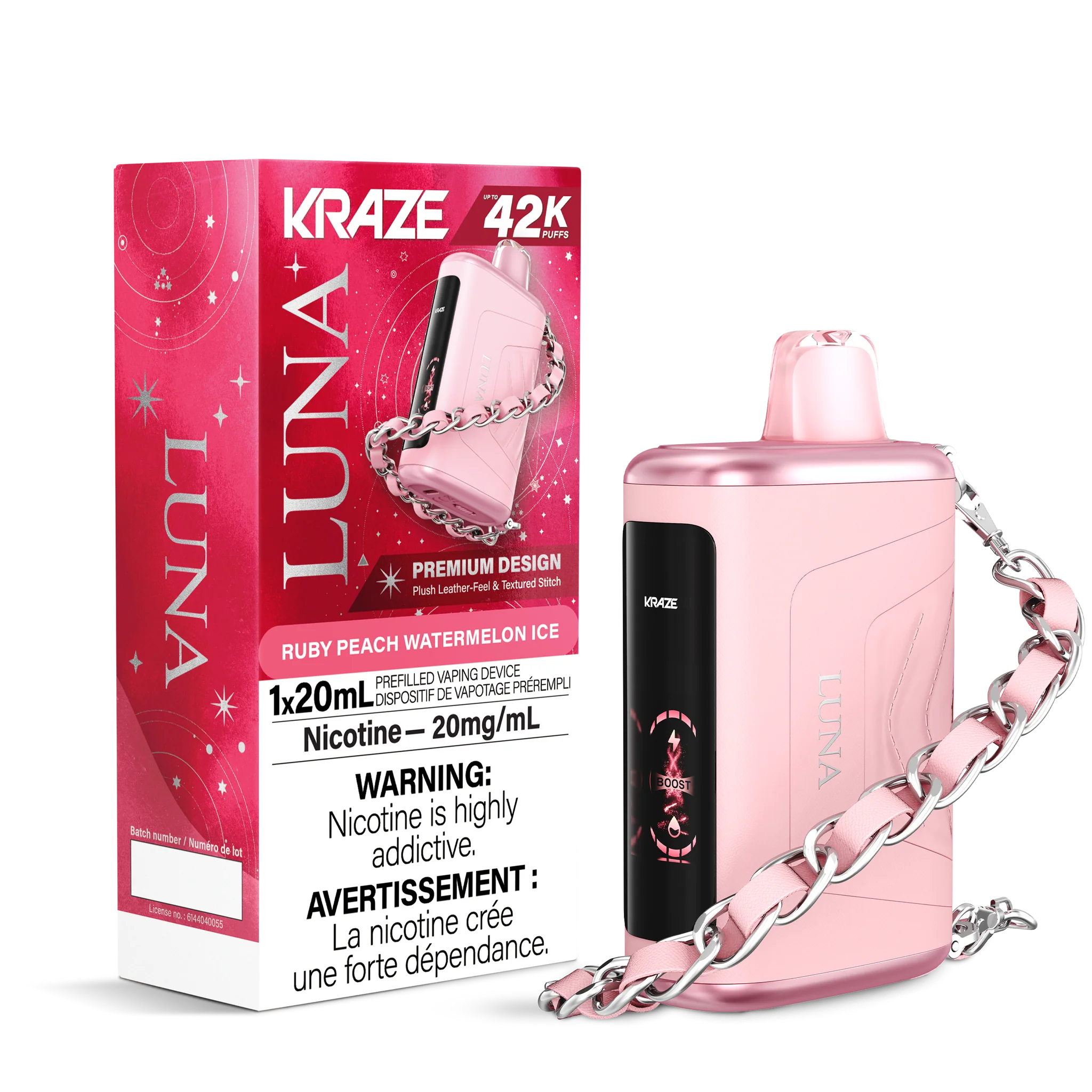 Kraze Luna - Rechargeable Disposable - 42,000 Puffs [ONTARIO]