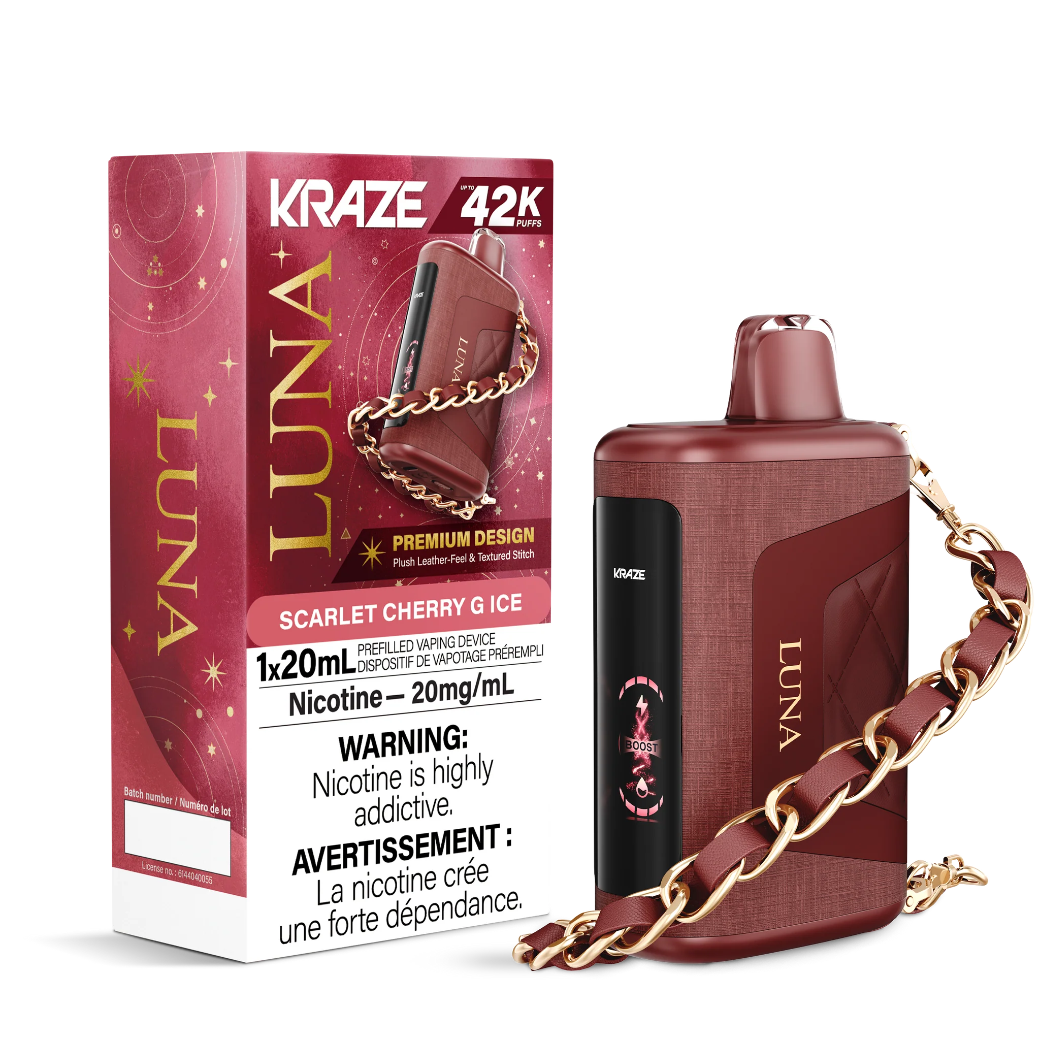 Kraze Luna - Rechargeable Disposable - 42,000 Puffs [ONTARIO]