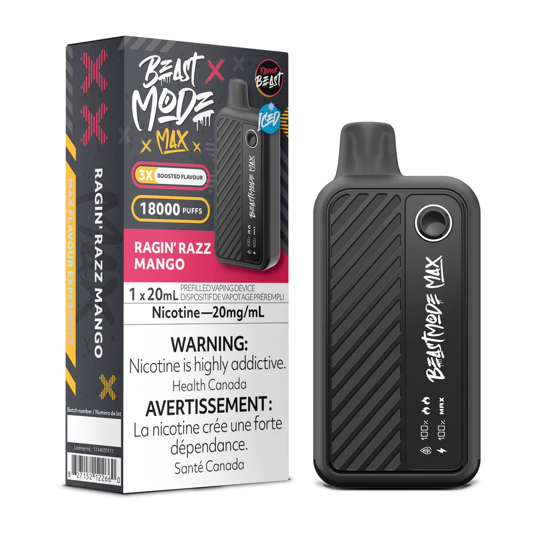 Flavour Beast - Beast Mode MAX - Rechargeable Disposable - 18000 Puffs [ONTARIO]