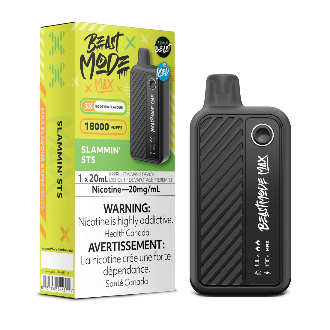 Flavour Beast - Beast Mode MAX - Rechargeable Disposable - 18000 Puffs [ONTARIO]