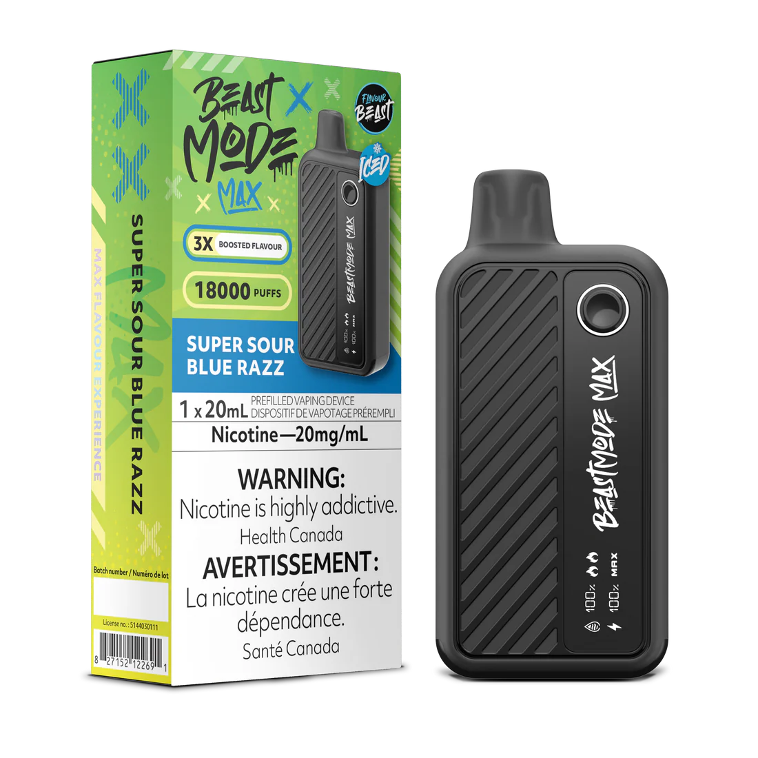 Flavour Beast - Beast Mode MAX - Rechargeable Disposable - 18000 Puffs [ONTARIO]