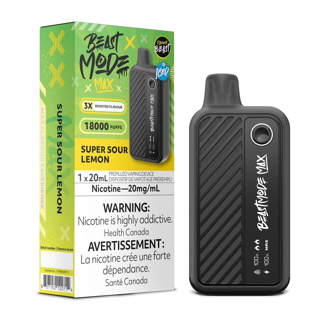 Flavour Beast - Beast Mode MAX - Rechargeable Disposable - 18000 Puffs [ONTARIO]