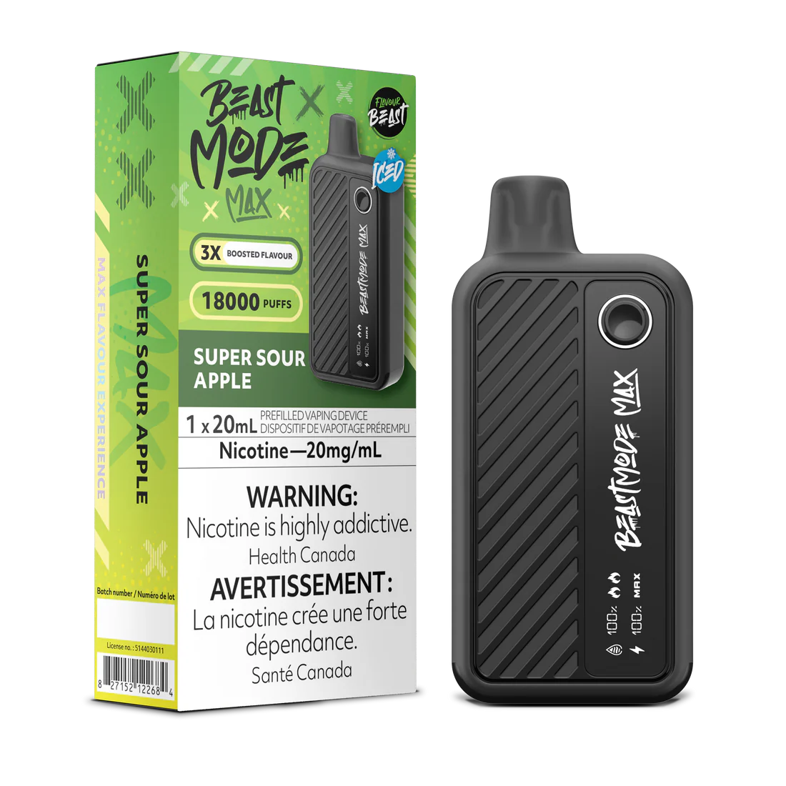 Flavour Beast - Beast Mode MAX - Rechargeable Disposable - 18000 Puffs [ONTARIO]