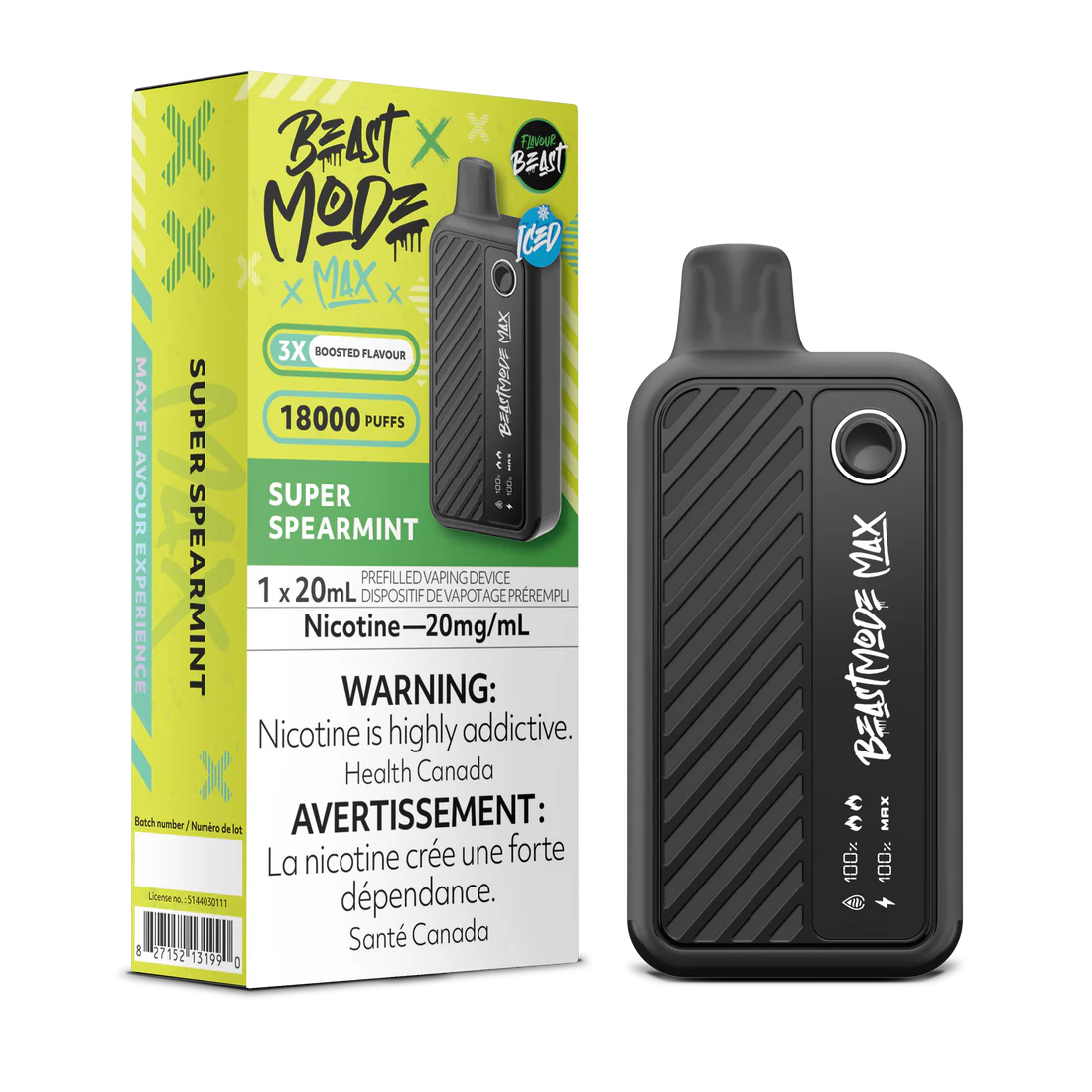 Flavour Beast - Beast Mode MAX - Rechargeable Disposable - 18000 Puffs