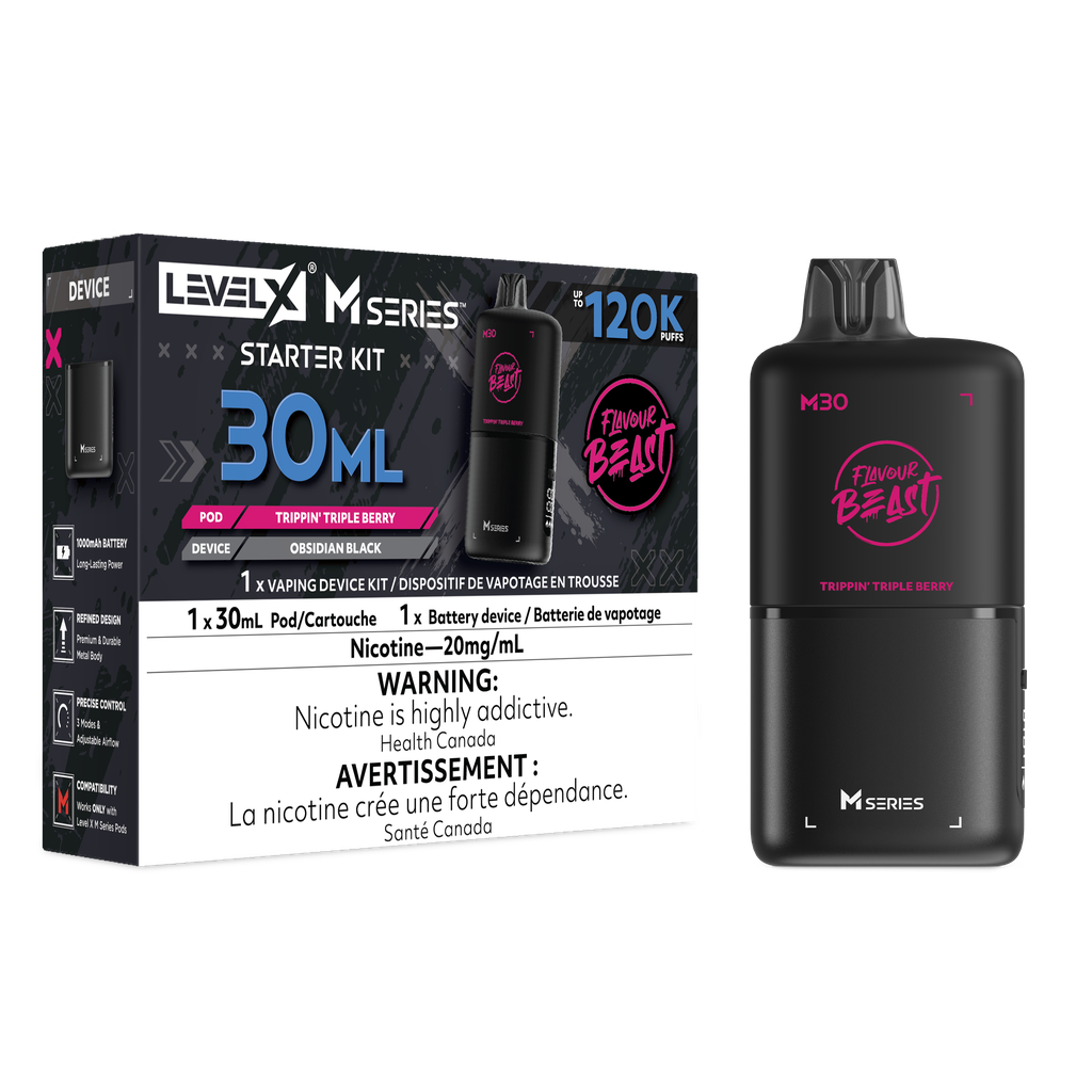[ONT] Level X - Flavour Beast M Series 30mL - Starter Kit - 120k Puffs