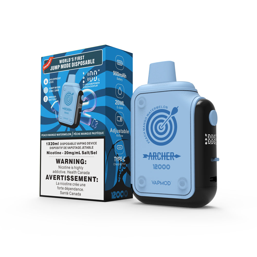 Vapemod - Archer - Rechargeable Disposable 12000 Puffs (ONTARIO)