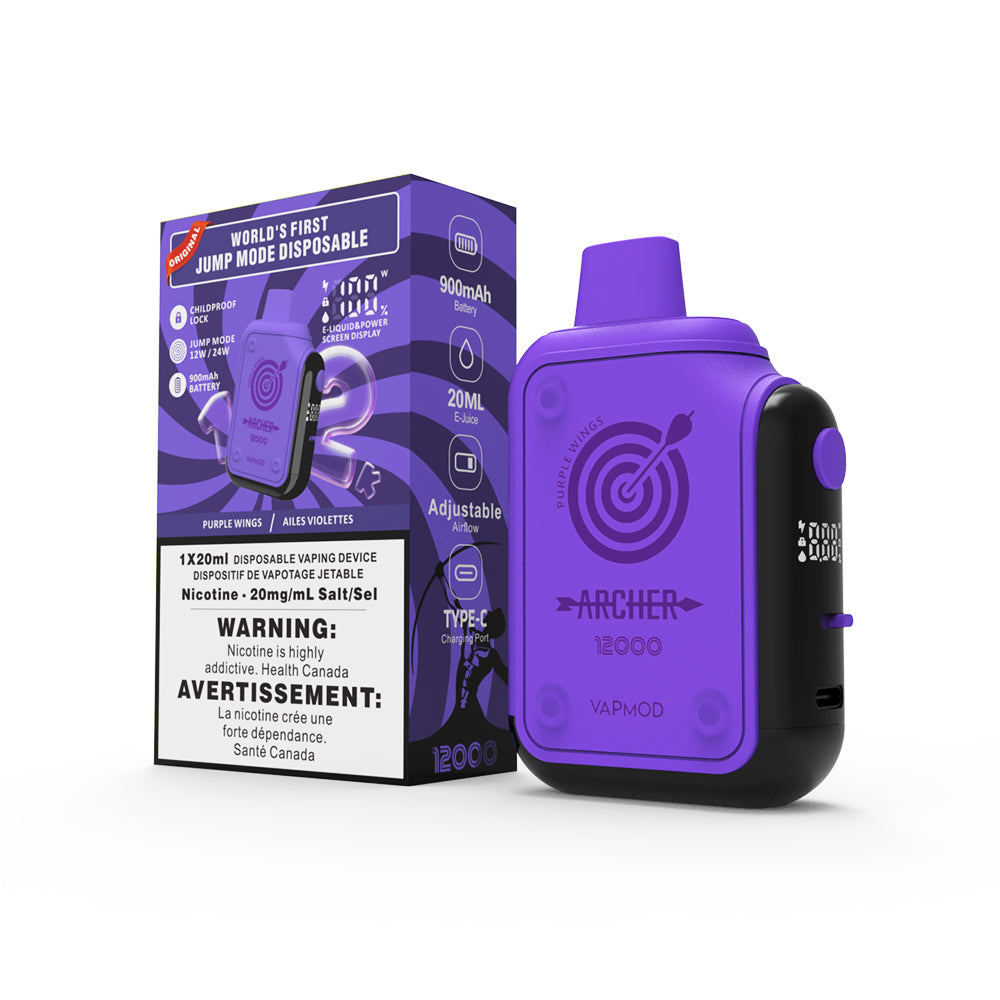 Vapemod - Archer - Rechargeable Disposable 12000 Puffs (ONTARIO)