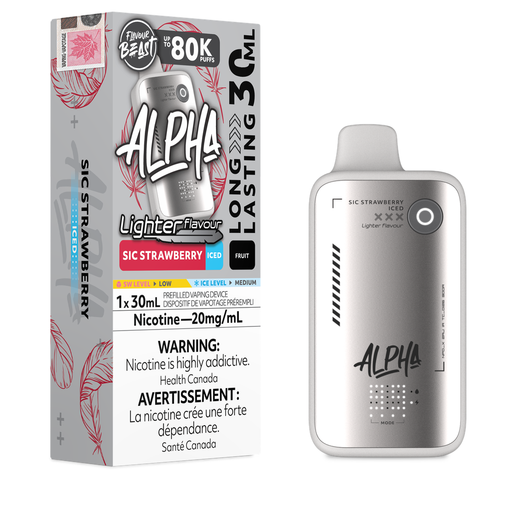 [ONT] Flavour Beast - Alpha Light - Rechargeable Disposable - 80k Puffs
