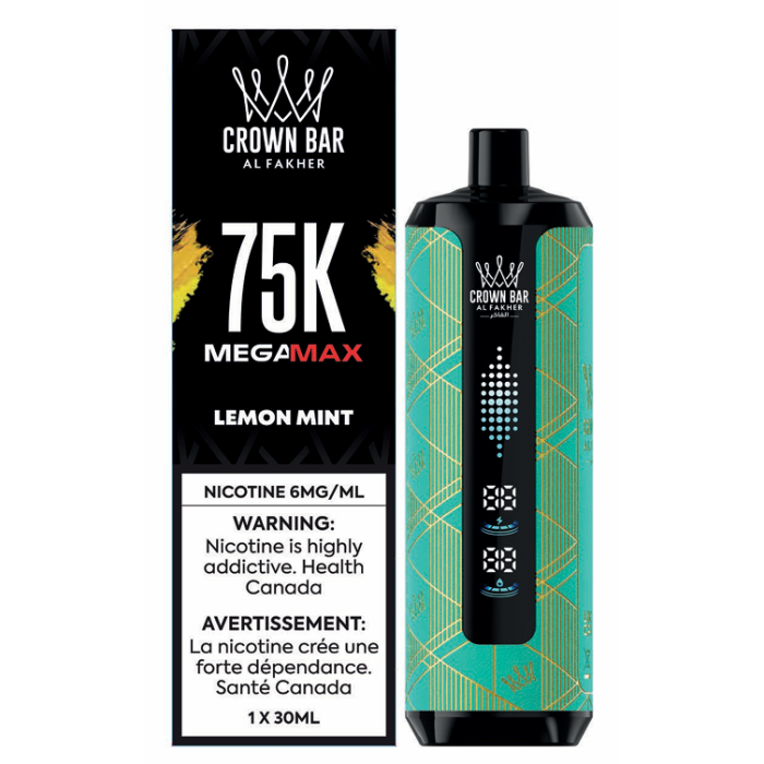 [ONT] Al Fakher - Crown Bar MegaMAX - Rechargeable Disposable - 75k Puffs