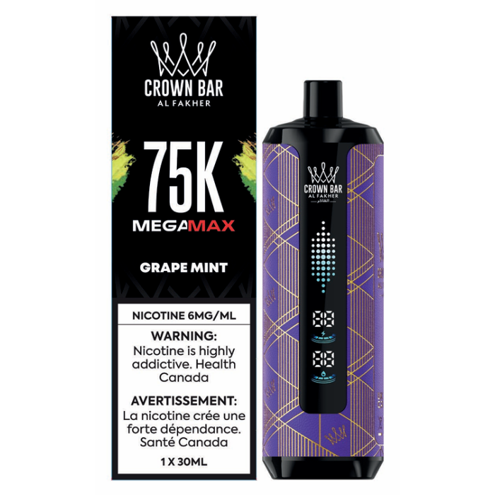 [ONT] Al Fakher - Crown Bar MegaMAX - Rechargeable Disposable - 75k Puffs