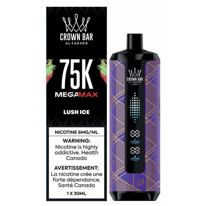 [ONT] Al Fakher - Crown Bar MegaMAX - Rechargeable Disposable - 75k Puffs