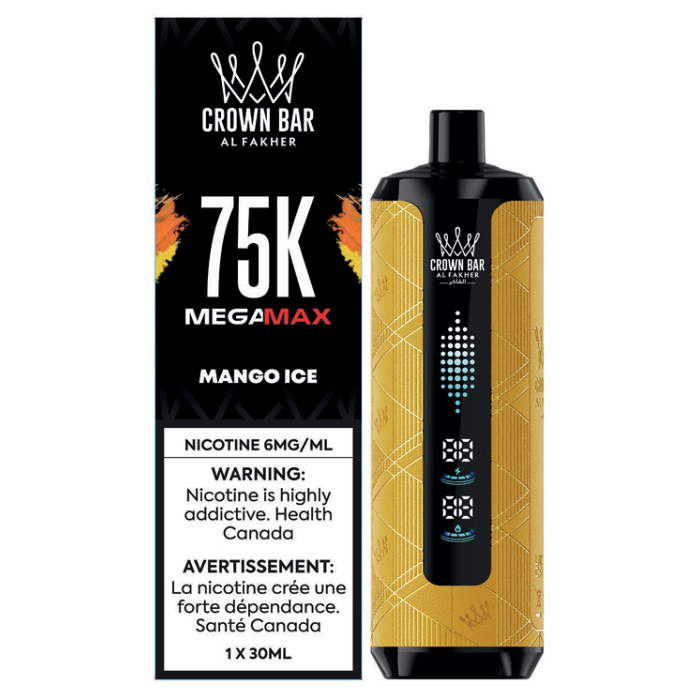 [ONT] Al Fakher - Crown Bar MegaMAX - Rechargeable Disposable - 75k Puffs