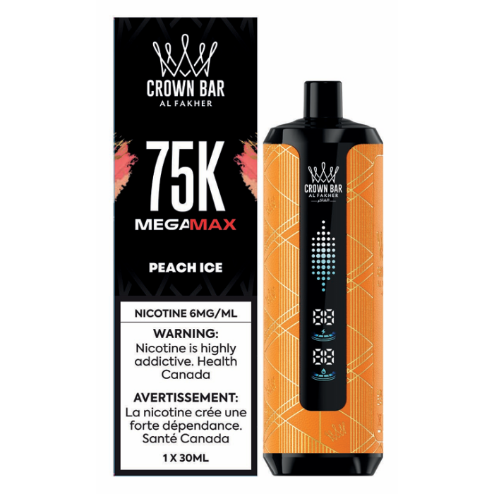 [ONT] Al Fakher - Crown Bar MegaMAX - Rechargeable Disposable - 75k Puffs