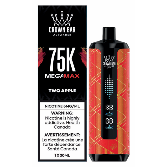 [ONT] Al Fakher - Crown Bar MegaMAX - Rechargeable Disposable - 75k Puffs