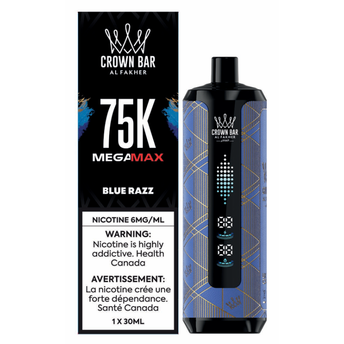 [ONT] Al Fakher - Crown Bar MegaMAX - Rechargeable Disposable - 75k Puffs