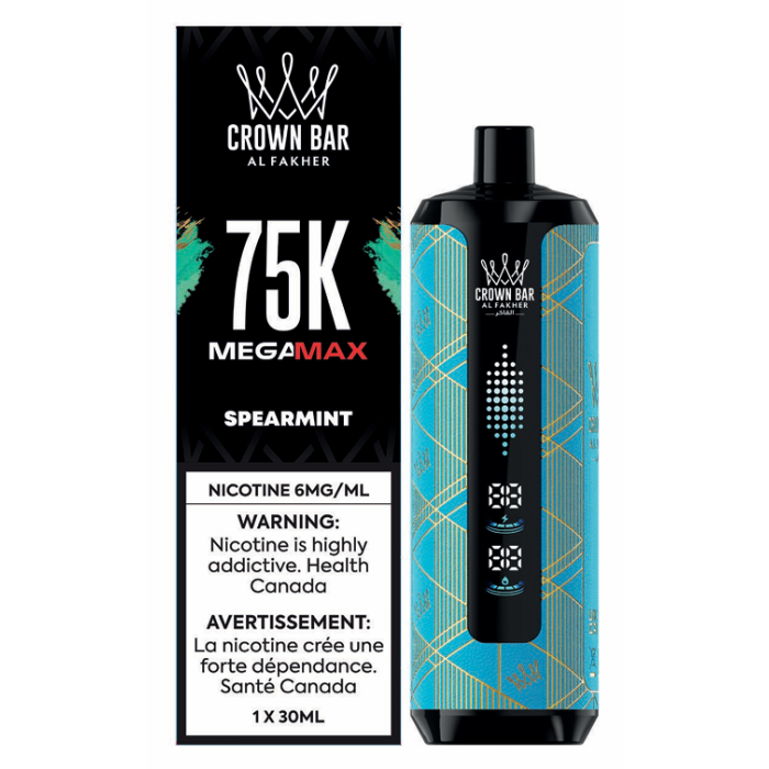 [ONT] Al Fakher - Crown Bar MegaMAX - Rechargeable Disposable - 75k Puffs
