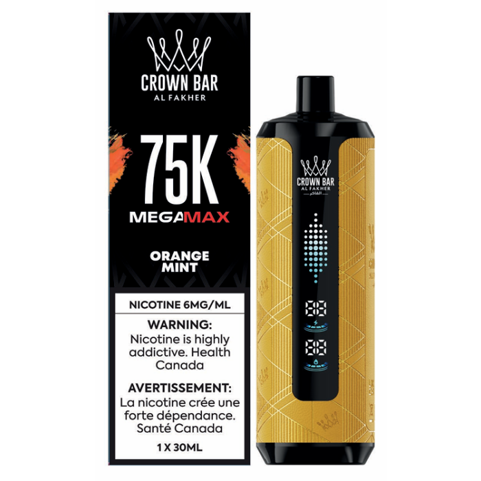 [ONT] Al Fakher - Crown Bar MegaMAX - Rechargeable Disposable - 75k Puffs