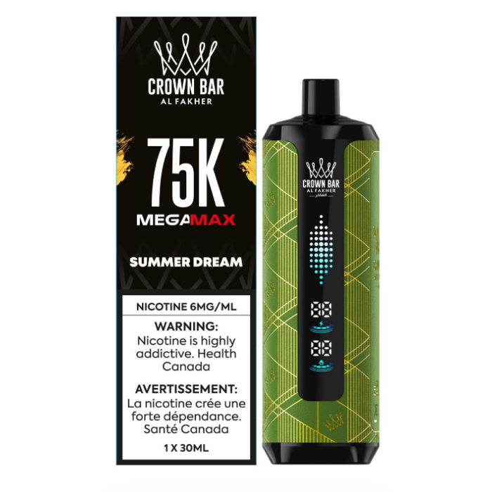 [ONT] Al Fakher - Crown Bar MegaMAX - Rechargeable Disposable - 75k Puffs
