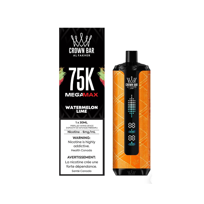 [ONT] Al Fakher - Crown Bar MegaMAX - Rechargeable Disposable - 75k Puffs