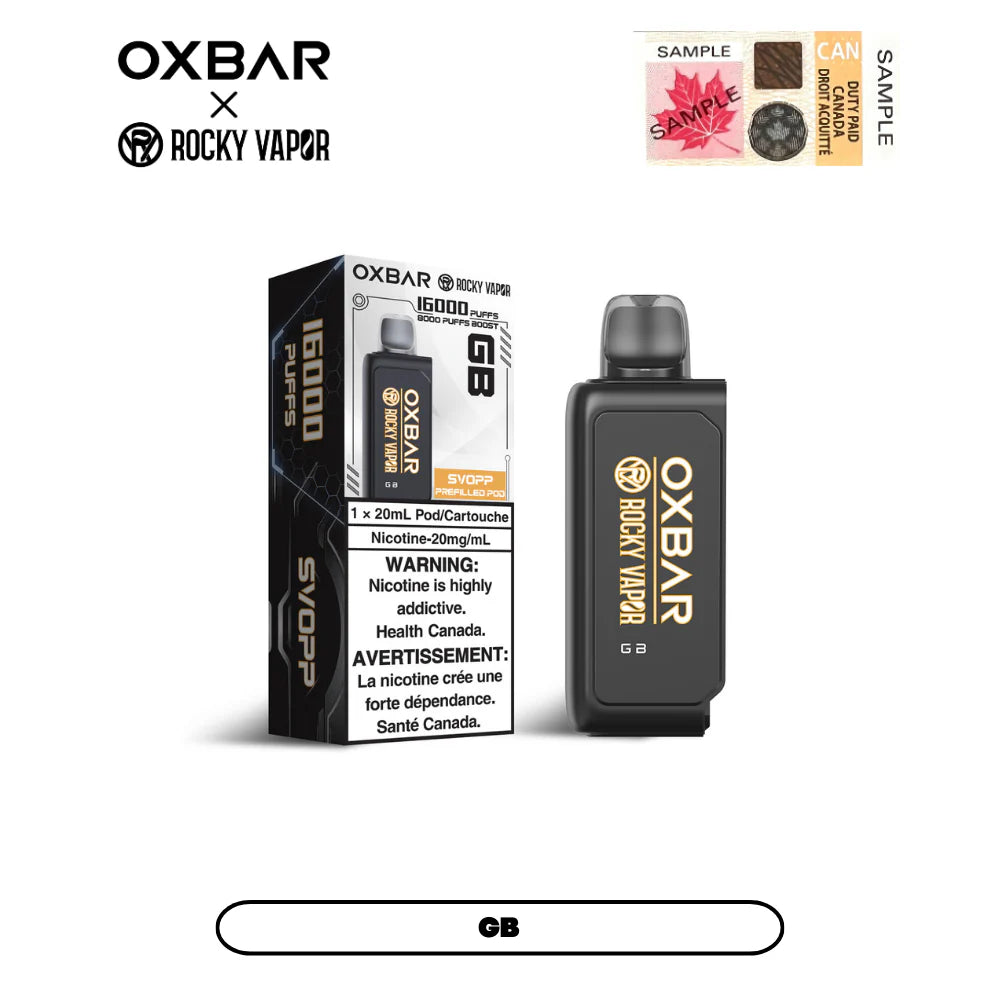 SVOPP - Oxbar x Rocky Vapor - Pod - 16,000 Puff