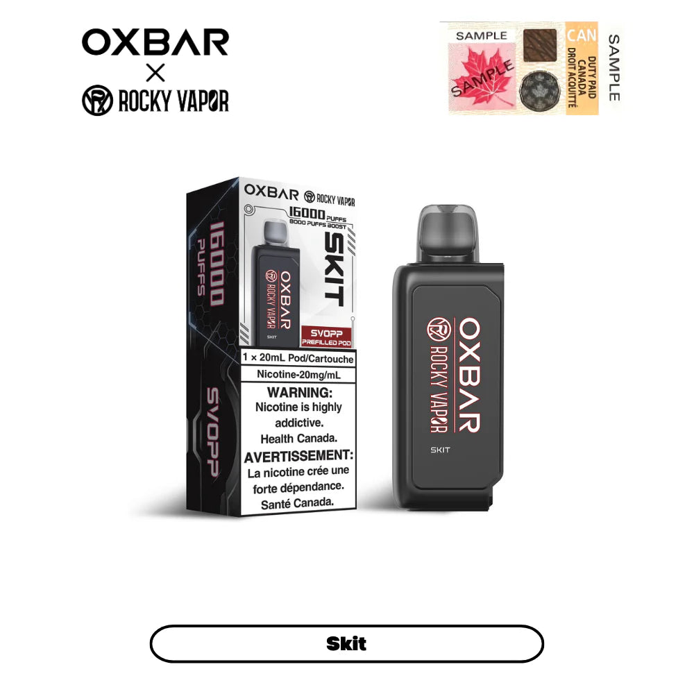 SVOPP - Oxbar x Rocky Vapor - Pod - 16,000 Puff