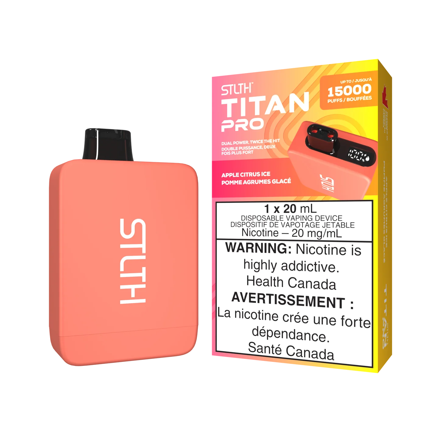 STLTH TITAN PRO - Rechargeable Disposable - 15000 Puffs [ONTARIO]