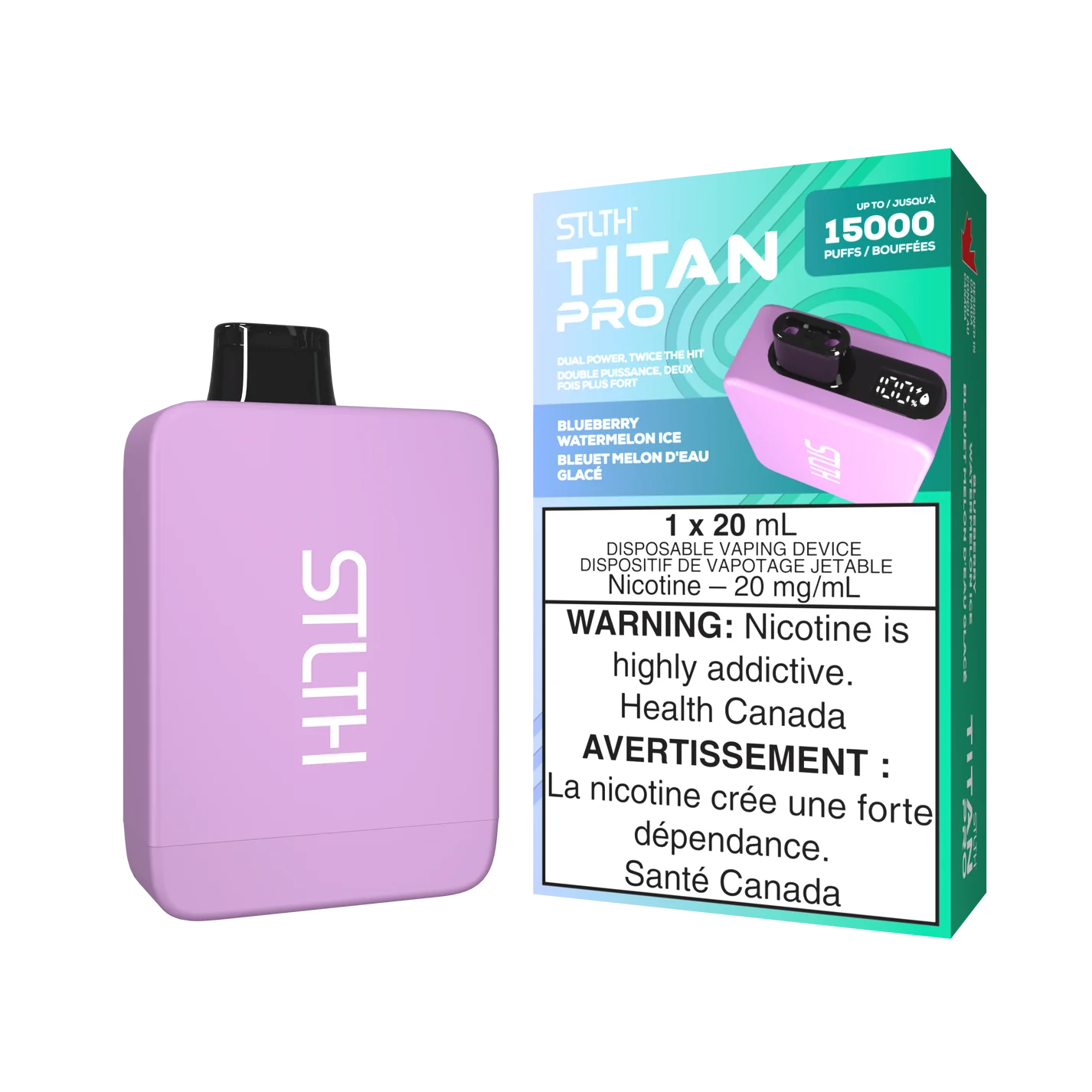 STLTH TITAN PRO - Rechargeable Disposable - 15000 Puffs [ONTARIO]