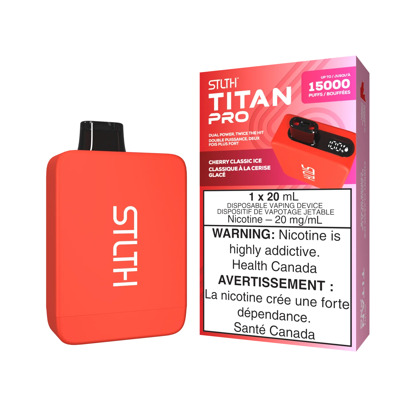 STLTH TITAN PRO - Rechargeable Disposable - 15000 Puffs [ONTARIO]