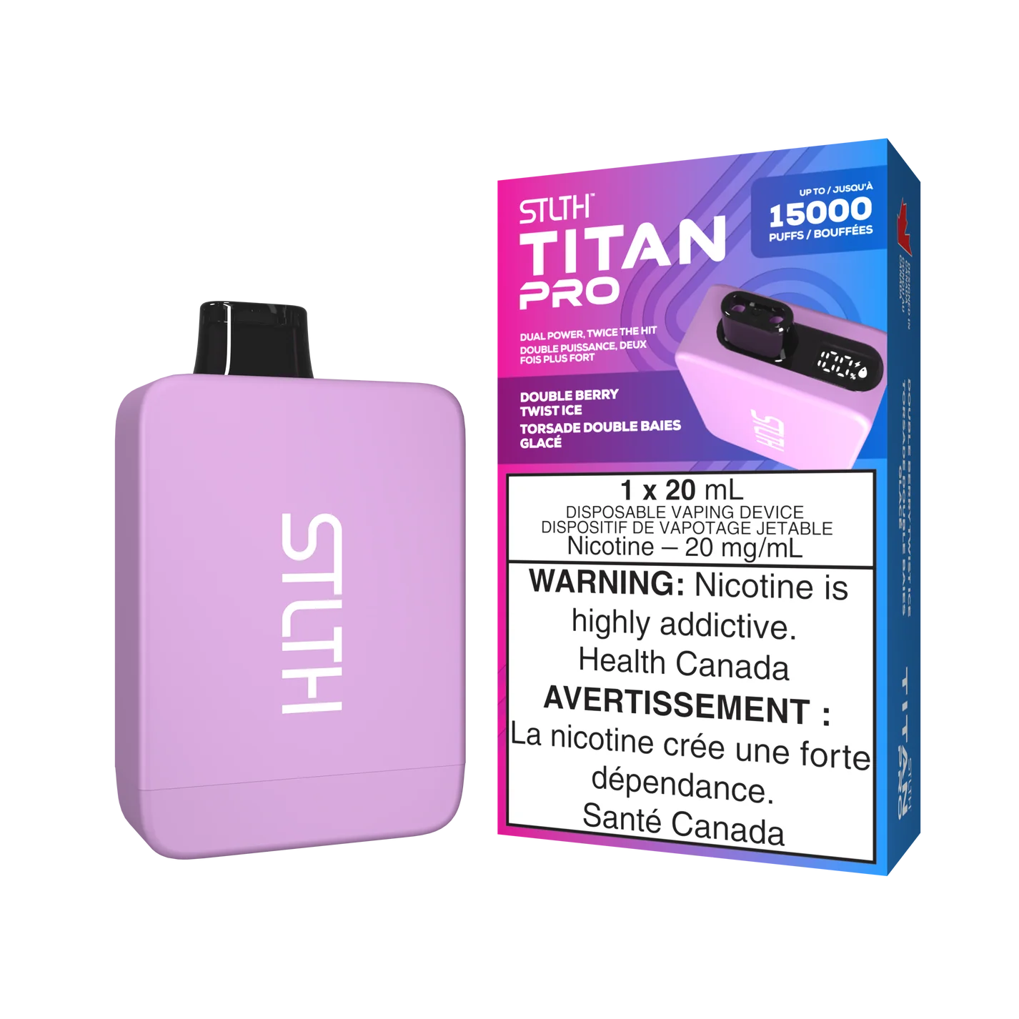 STLTH TITAN PRO - Rechargeable Disposable - 15000 Puffs [ONTARIO]