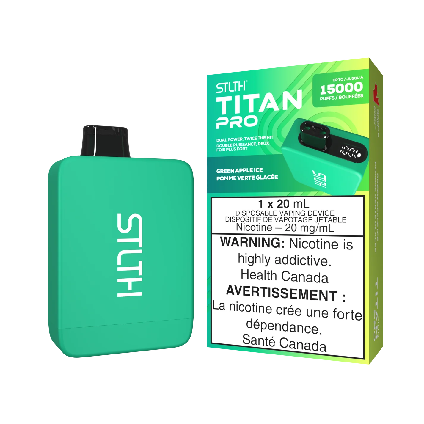 STLTH TITAN PRO - Rechargeable Disposable - 15000 Puffs [ONTARIO]