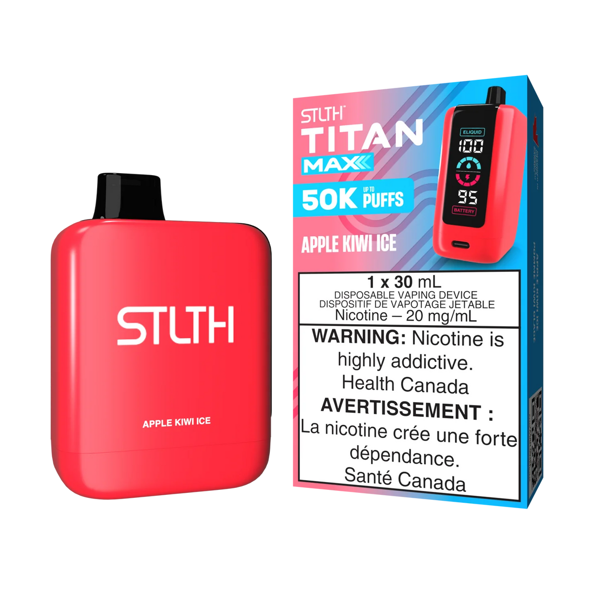 STLTH TITAN MAX - Rechargeable Disposable - 50k Puffs [ONTARIO]