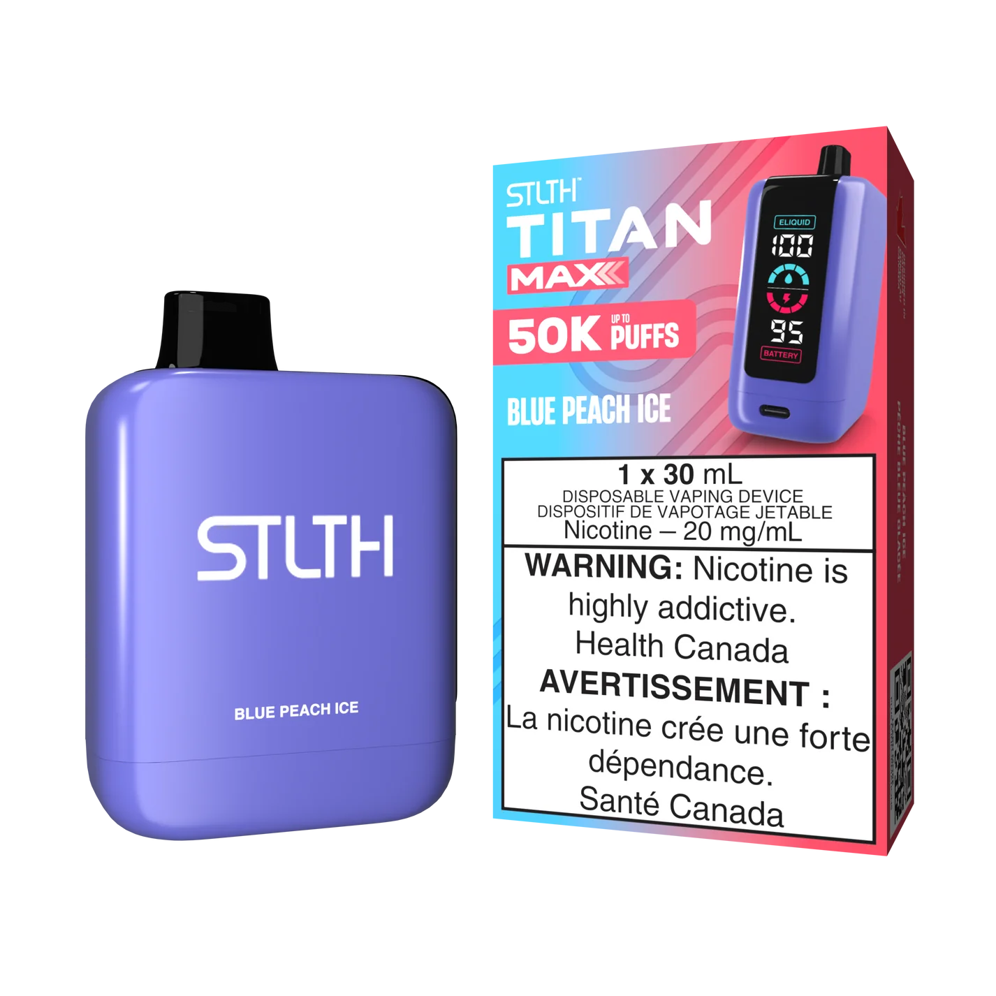 STLTH TITAN MAX - Rechargeable Disposable - 50,000 Puffs [ONTARIO]