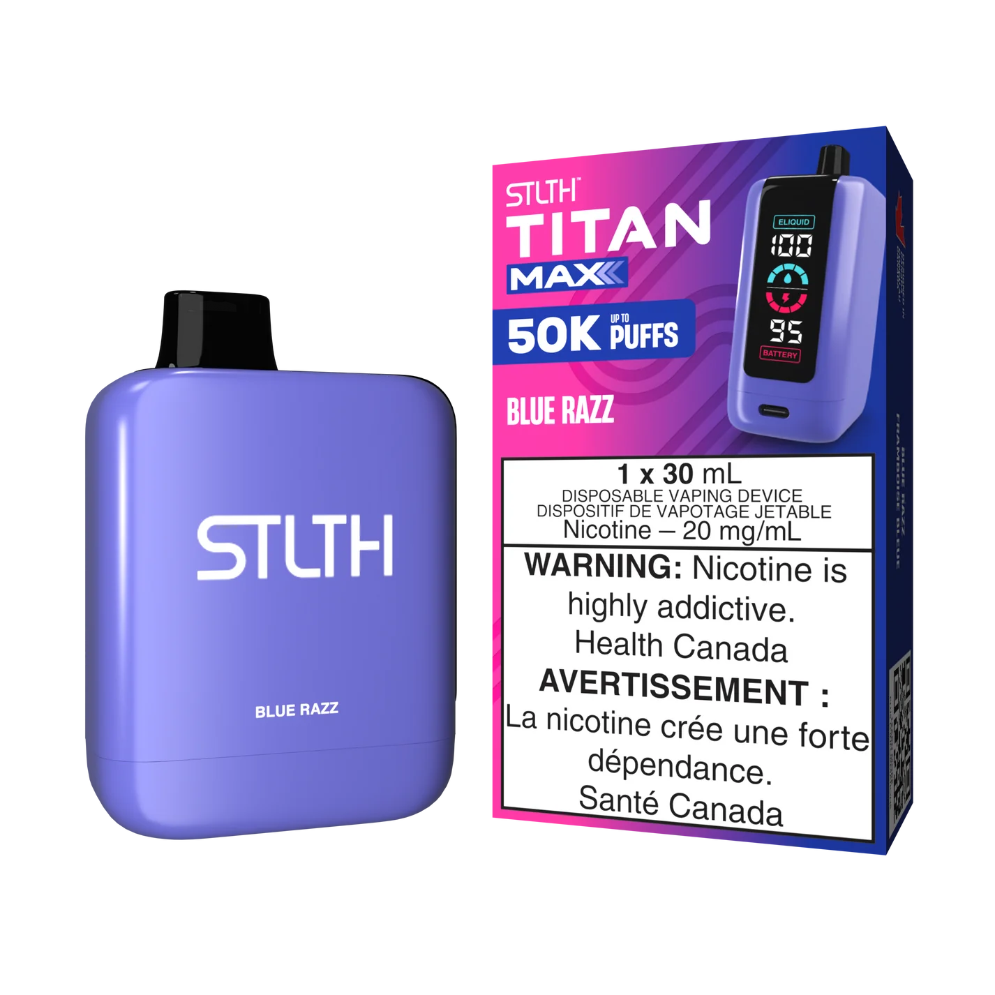 STLTH TITAN MAX - Rechargeable Disposable - 50,000 Puffs [ONTARIO]