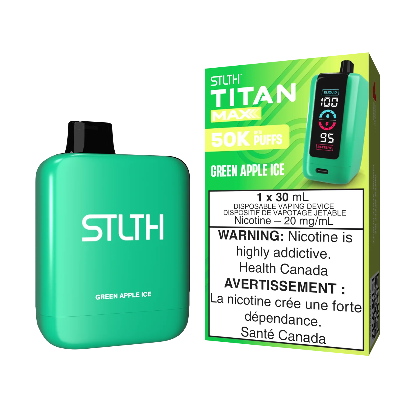 STLTH TITAN MAX - Rechargeable Disposable - 50,000 Puffs [ONTARIO]